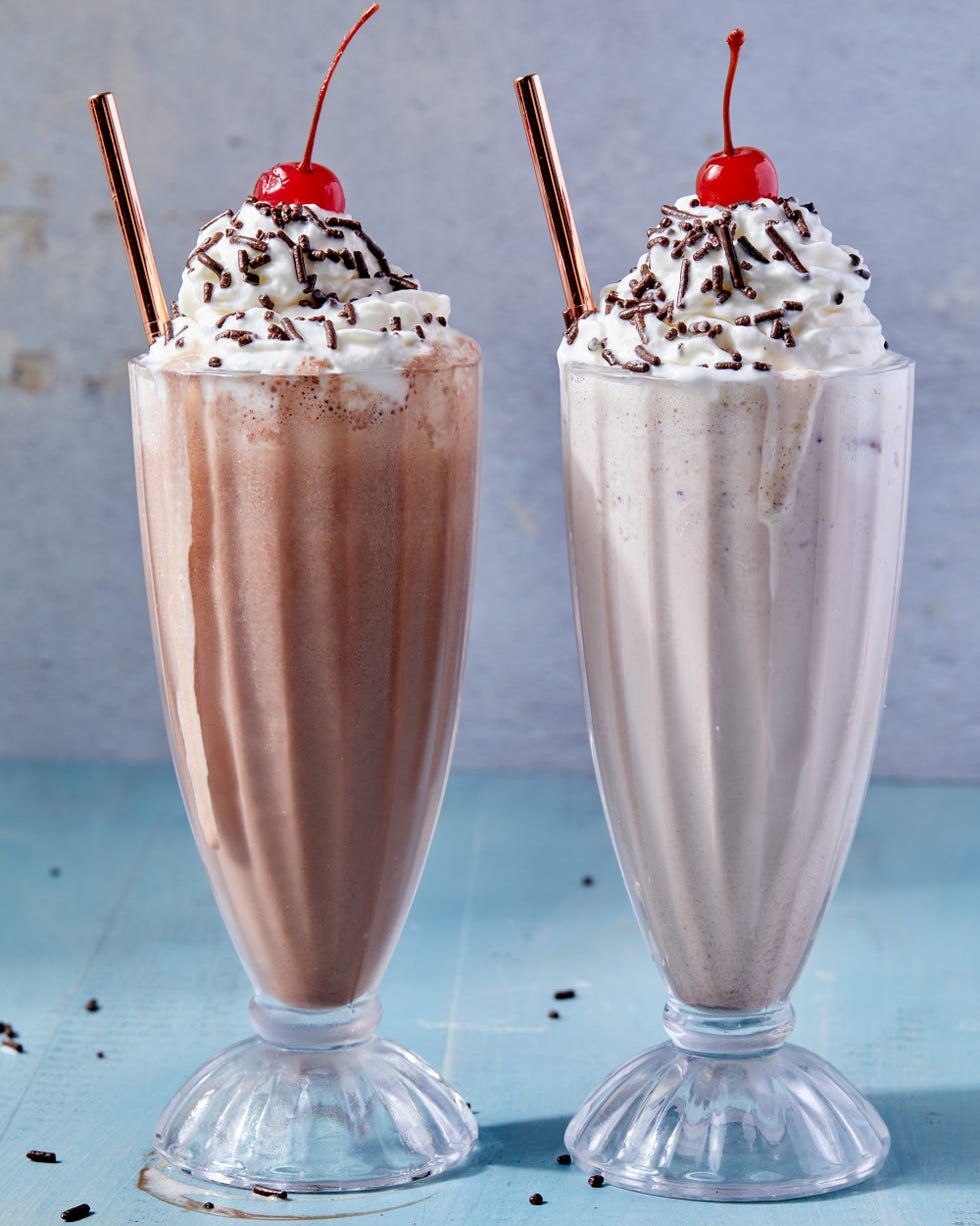 malted milkshake with whipped cream