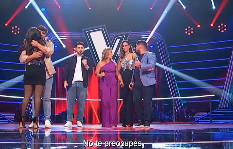 la cantante en el plato de antena 3 se despide de rafa
