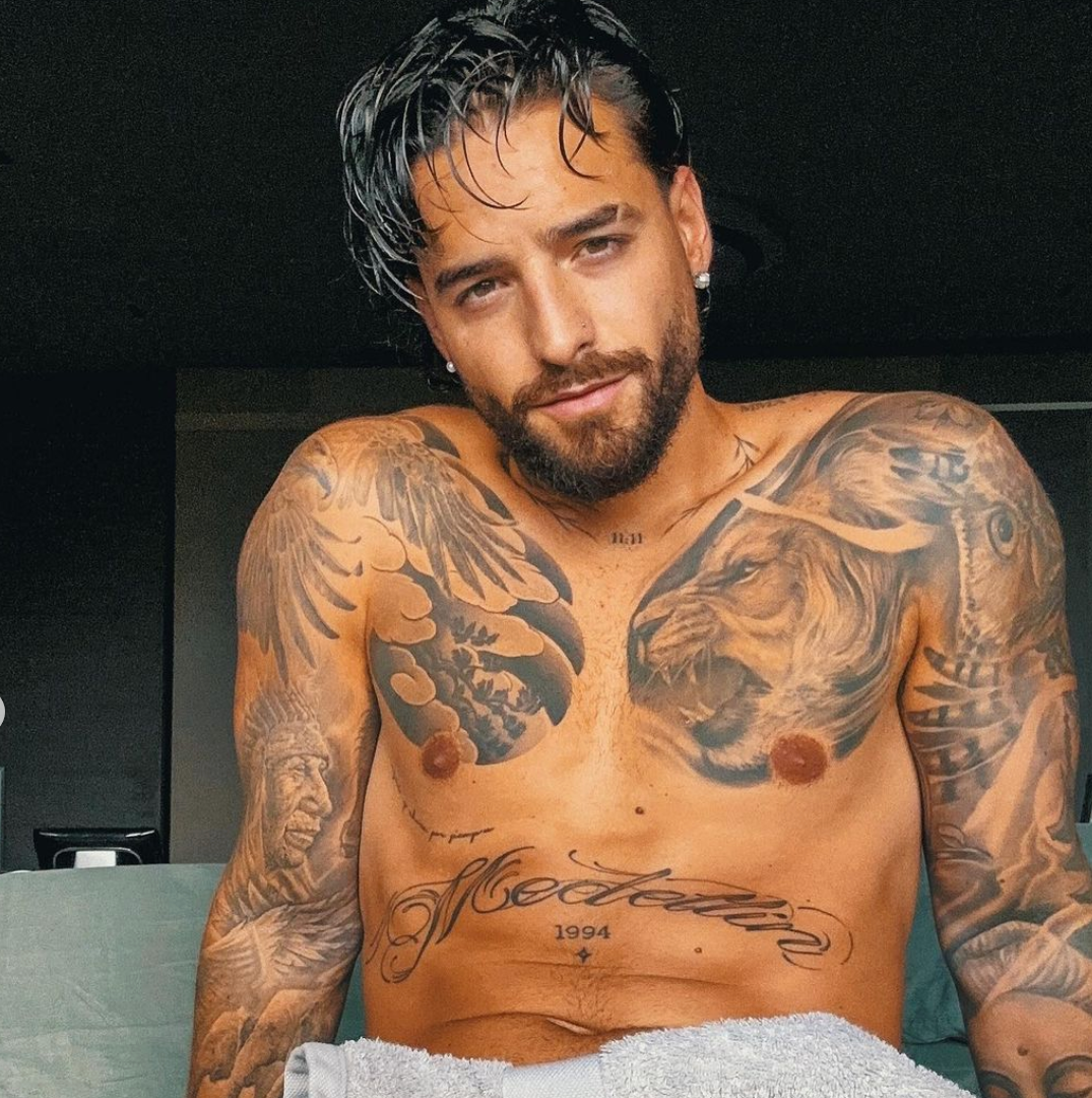 Maluma Showed Off His Lean Physique in a Shirtless Thirst Trap