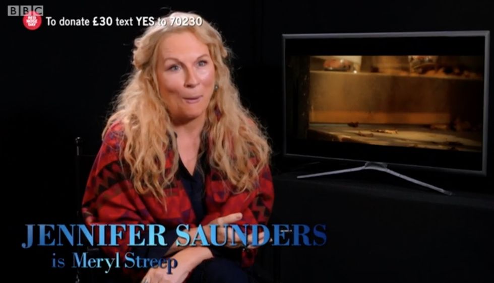 Jennifer Saunders as Meryl Streep