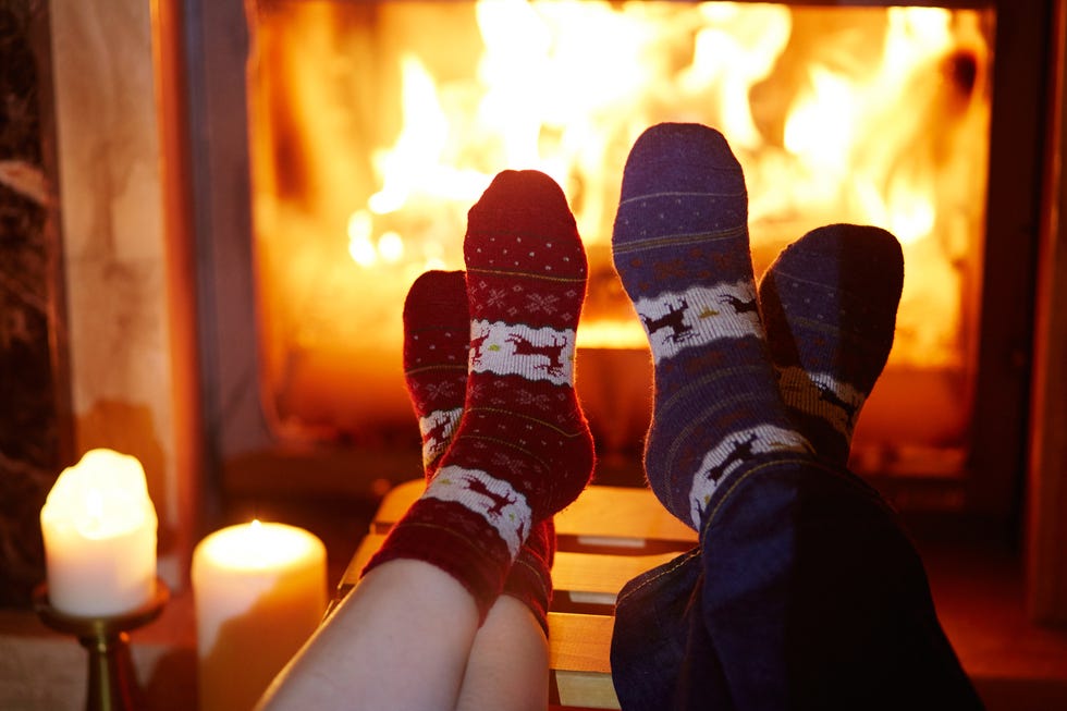 at home date night ideas cuddle fireplace