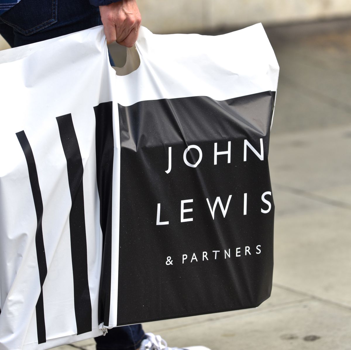 John Lewis Small Grab Bag, Blue Light at John Lewis & Partners