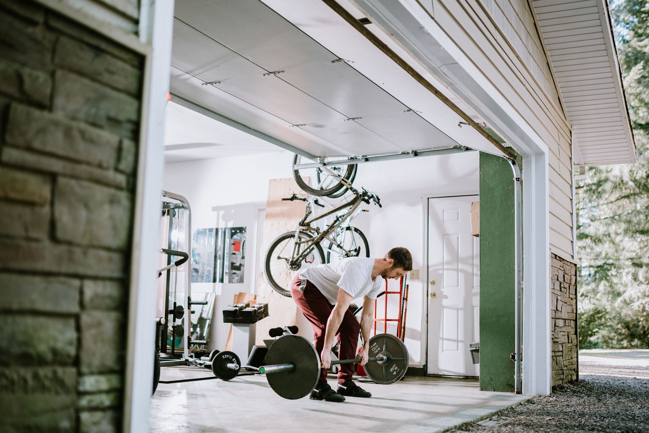 Bike lift for store exercise