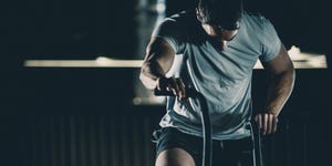 Man doing gym training in the gym