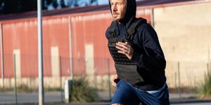 running with a weighted vest can build strength and change your body mass