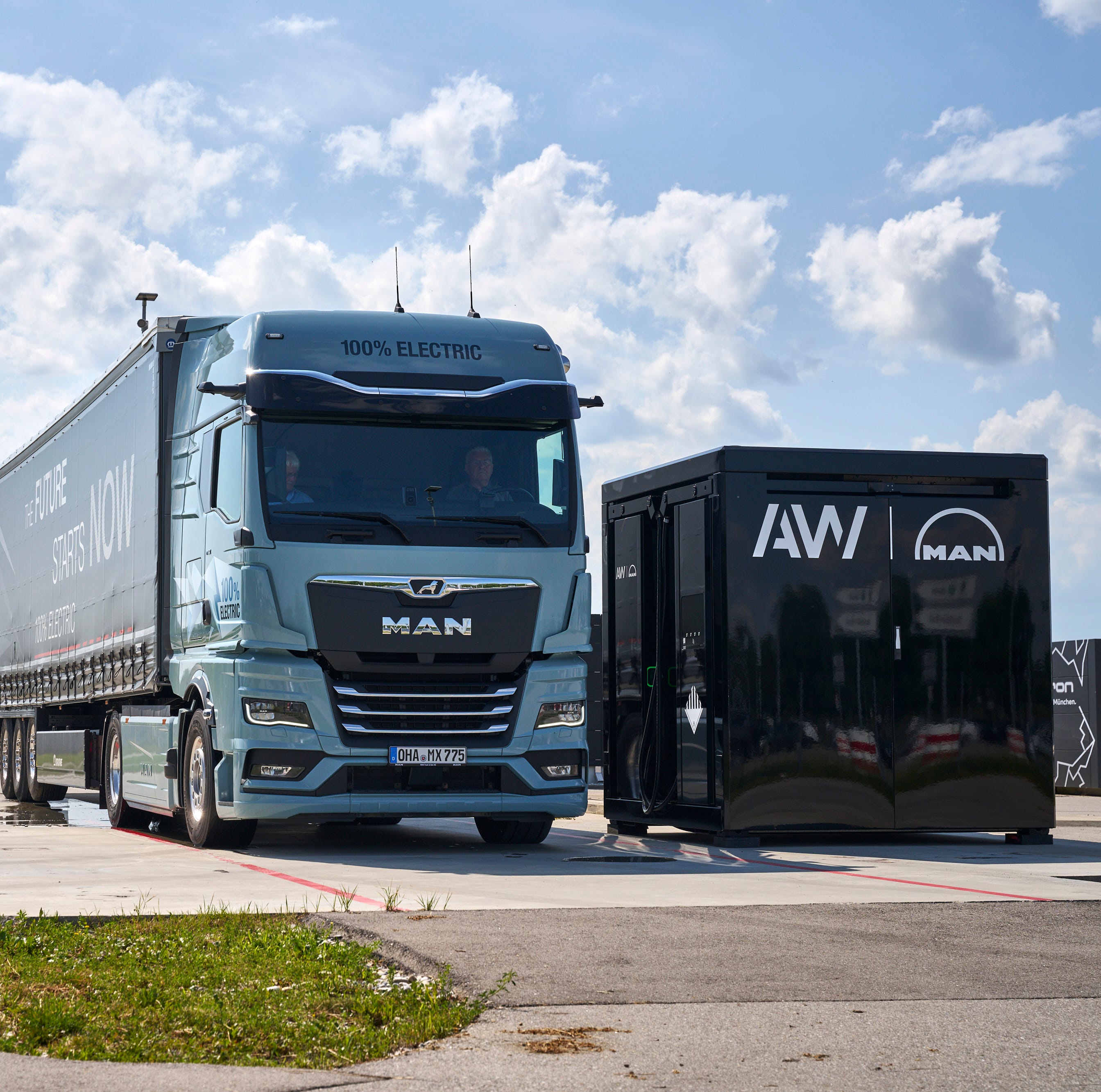 Two EV Truck Makers Seem to Think Charging Cubes Are the Answer