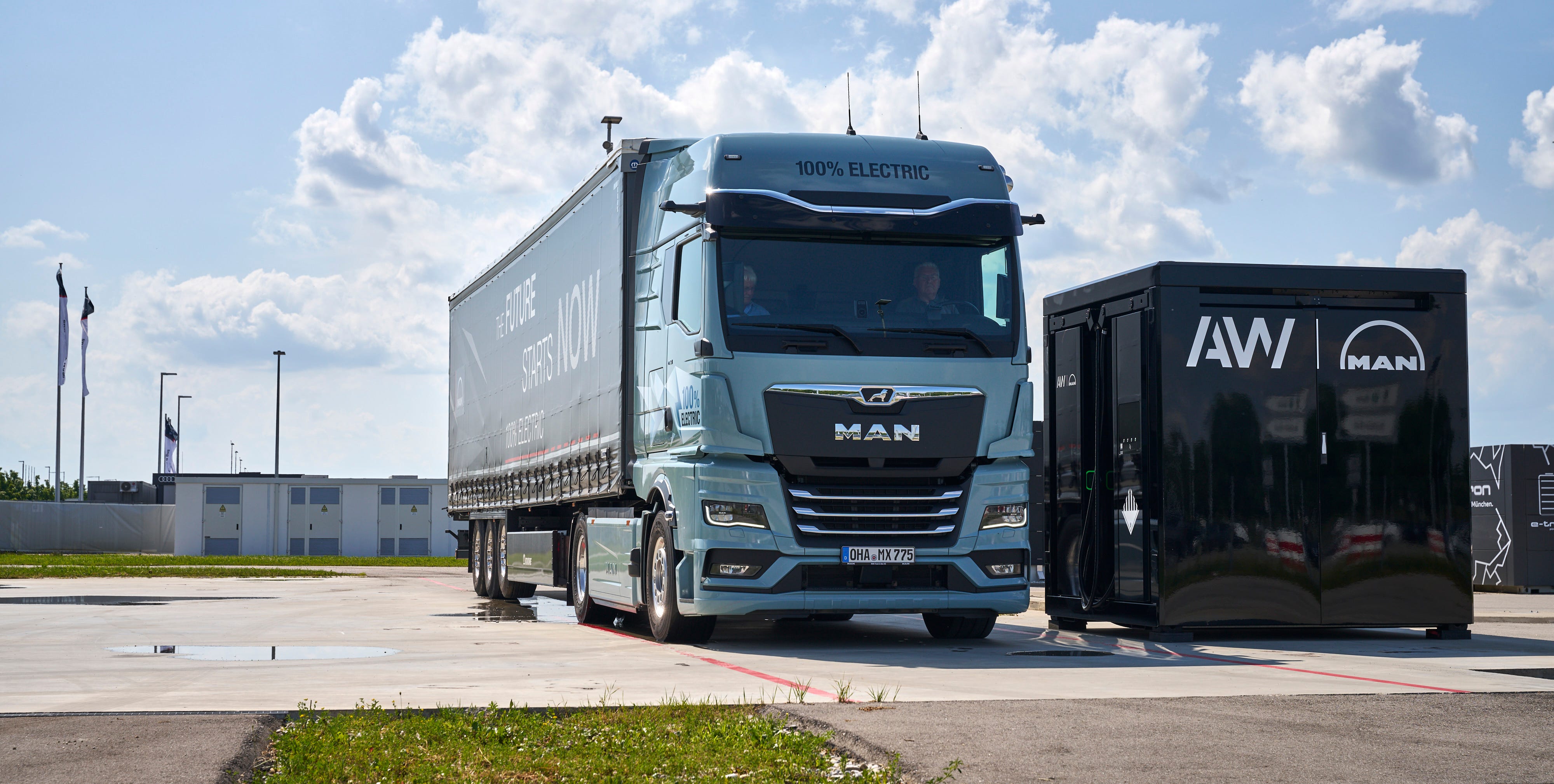 Two EV Truck Makers Seem to Think Charging Cubes Are the Answer