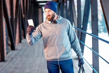 man exercising outdoors