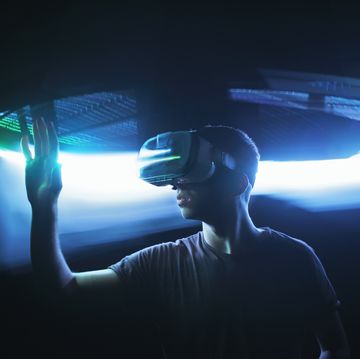 man in virtual reality