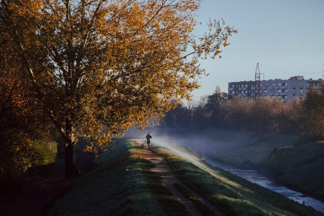 run when it's dark and cold