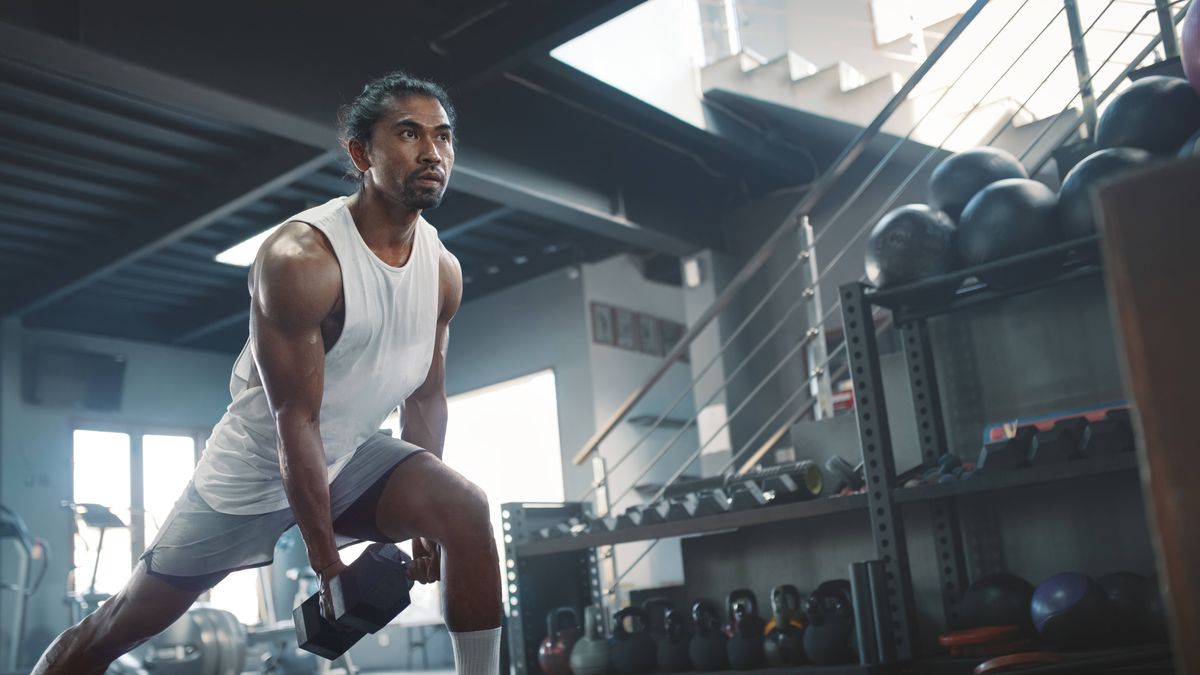 preview for Killer 15-minute Dumbbell Leg Workout | Men'sHealth