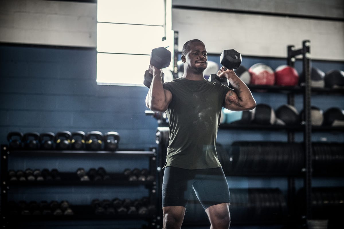 Barry's bootcamp online dumbbells