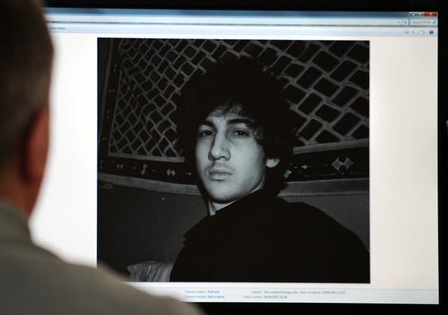 la imagen de dzhokhar tsarnaev, el autor del atentado del maratón de boston