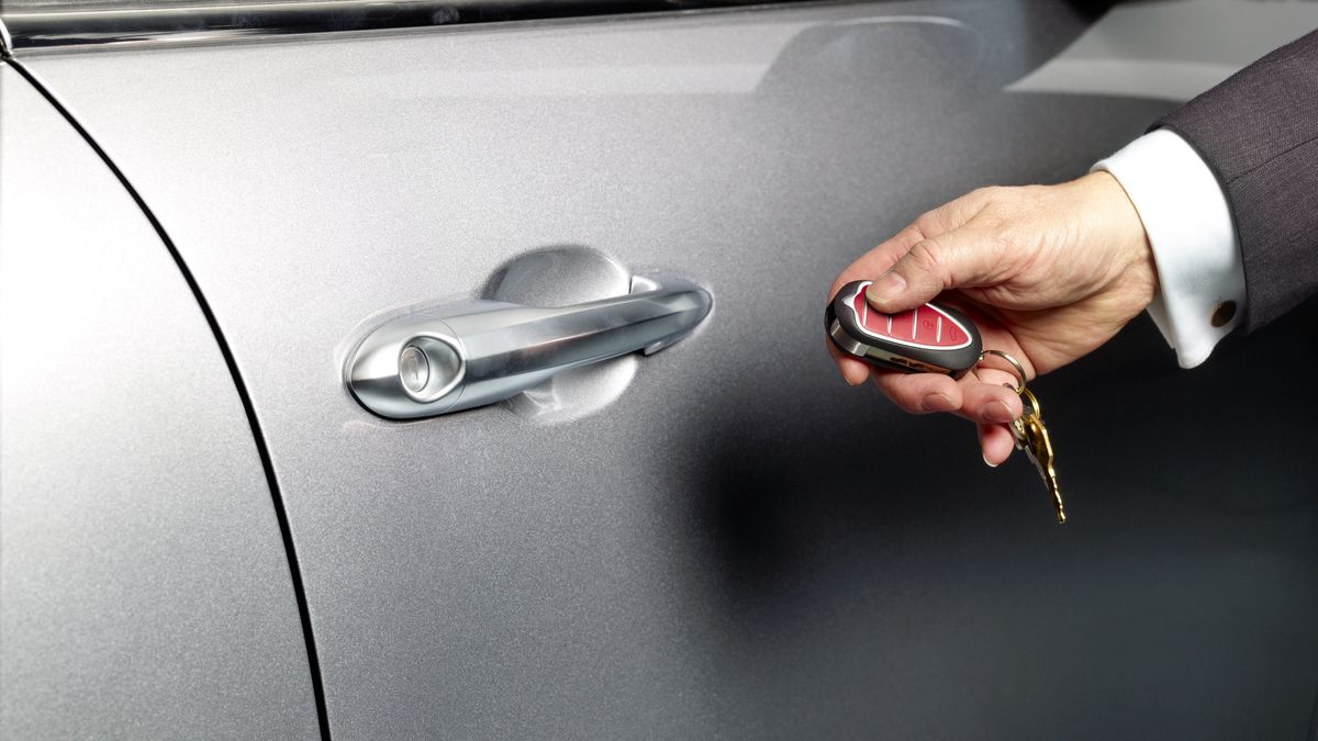 Premium Photo  Keyless entry car door handle with keyless go touch sensor car  door handle access button automatic
