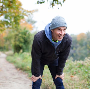 Man out of breath after running man out of breath after running