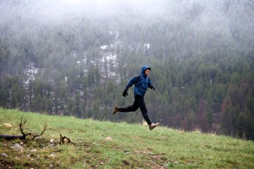 trail running pioggia