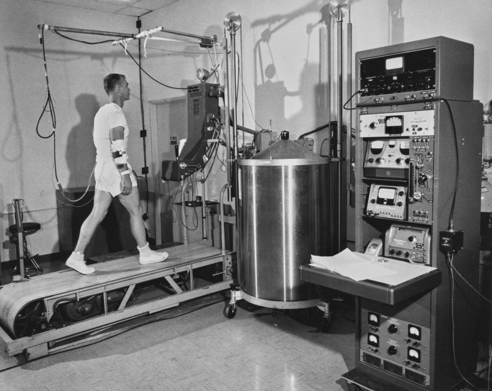 man on a treadmill
