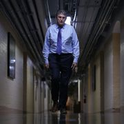 washington, dc   december 15 us sen joe manchin d wv walks through a hallway in the basement of the us capitol december 15, 2021 in washington, dc president joe biden said on wednesday that he would support to push the vote for the build back better legislation to 2022 and for the senate to pass a voting rights bill instead photo by alex wonggetty images
