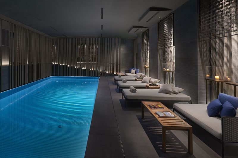 Swimming pool, Property, Architecture, Interior design, Building, Room, Pool, Leisure, Furniture, House, 