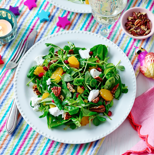 mandarin, pomegranate and goat's cheese salad best dinner party sides