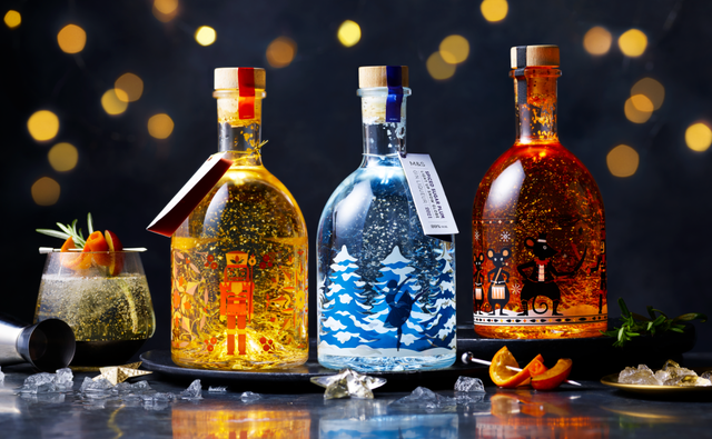 M S light up gin liqueur snow globes are truly magical