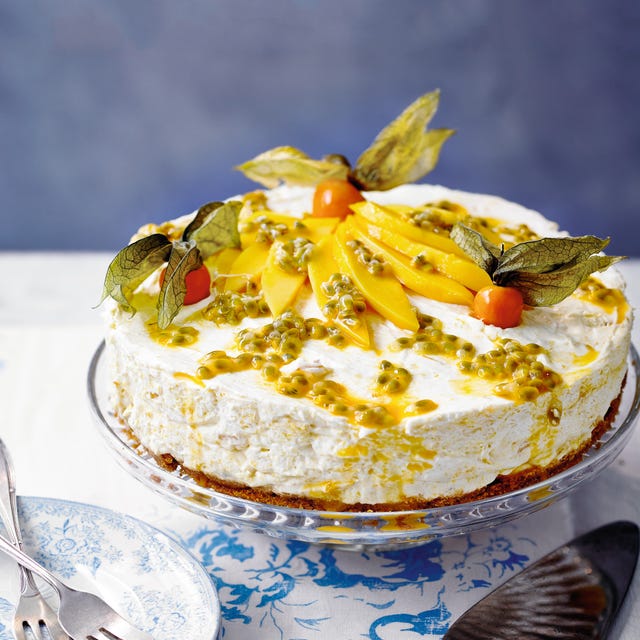 mango and ginger cheesecake