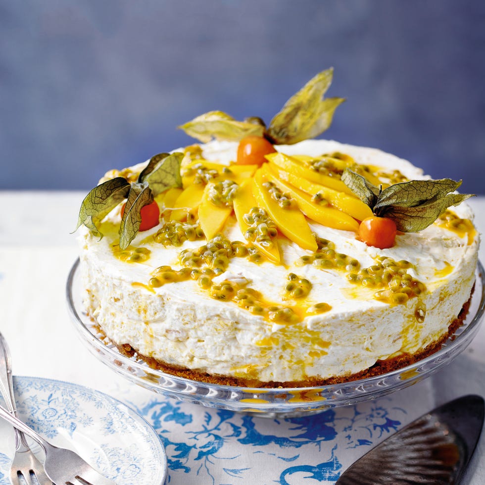 mango and ginger cheesecake