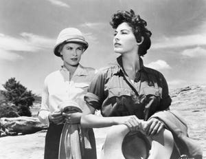 grace kelly y ava gardner en mogambo