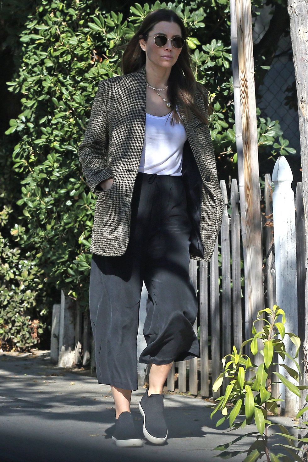 Jessica Biel seen out in Los Angeles, jessica appears to be carrying a Transformer and a Pillow!!