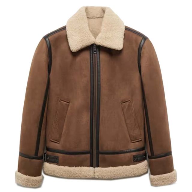 double faced shearling jacket