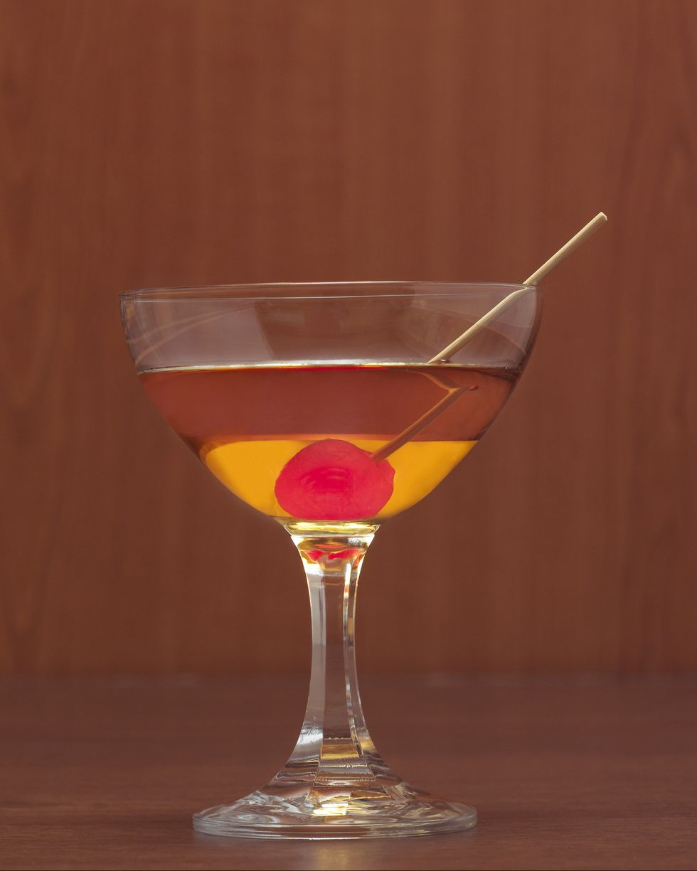 manhattan cocktail, close up