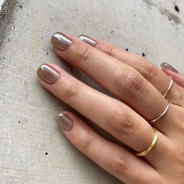 Chrome manicure Mocha mouse color