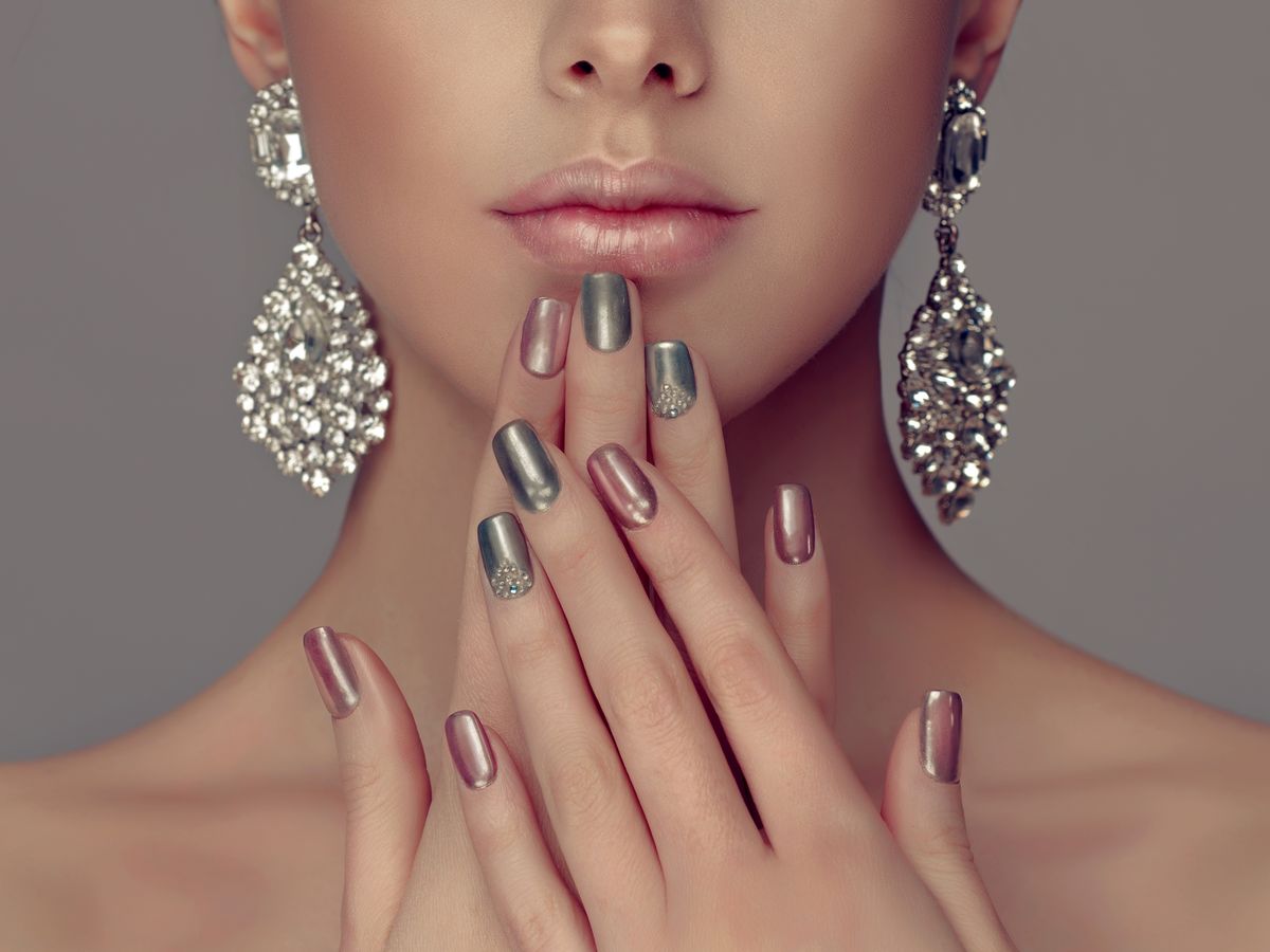 20 Best clear glitter nails ideas