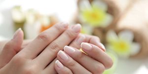Nail, Skin, Finger, Hand, Manicure, Cosmetics, Nail care, Gesture, Service, Petal, 