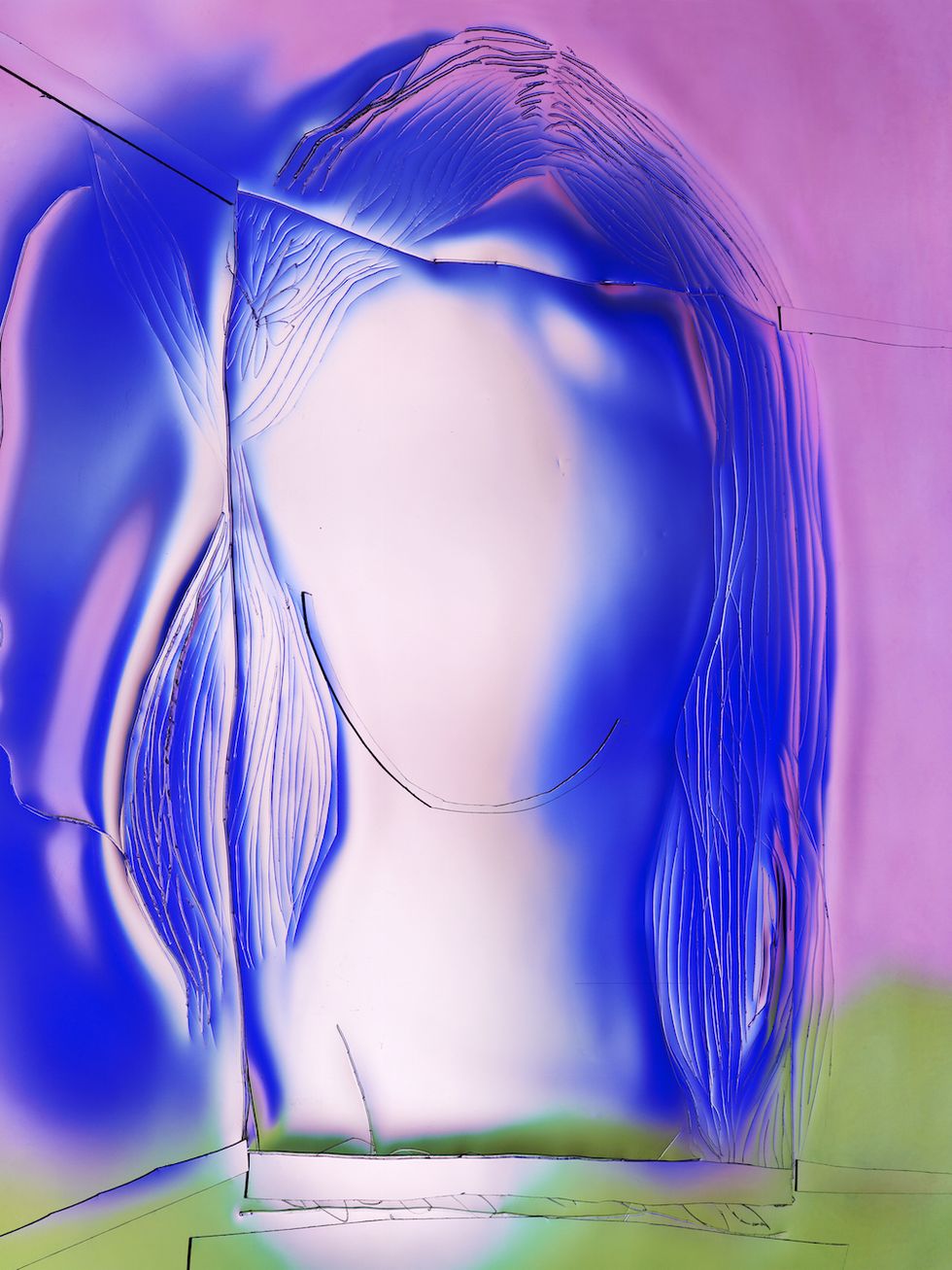 Blue Portrait di Manon Wertenbroek