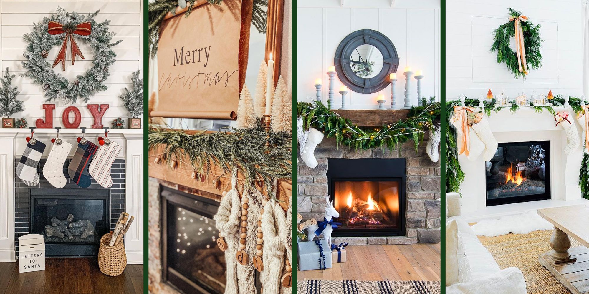 60 Christmas Mantel Decor Ideas To Upgrade Your Fireplace 2021