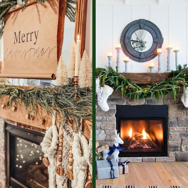 60 Christmas Mantel Decor Ideas to Upgrade Your Fireplace 2021
