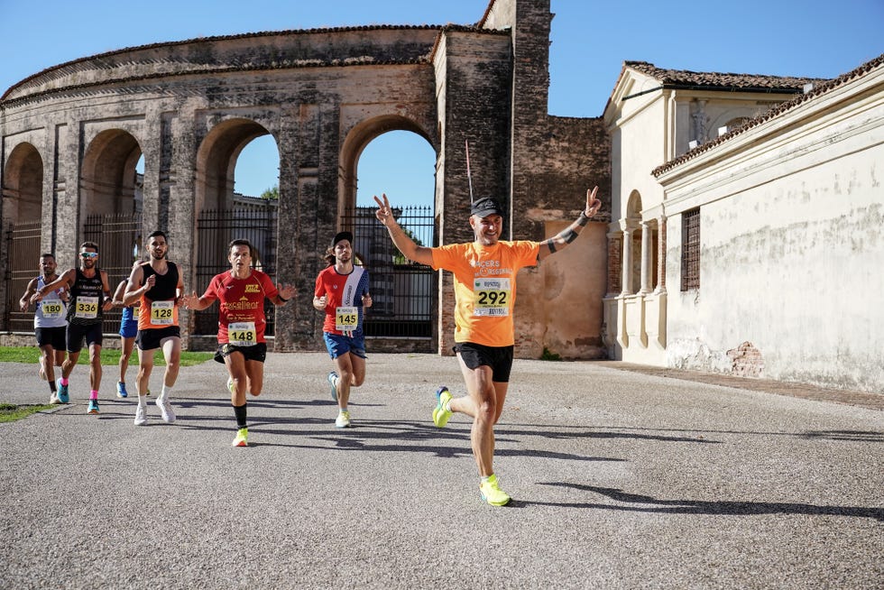 runners participating in a marathon
