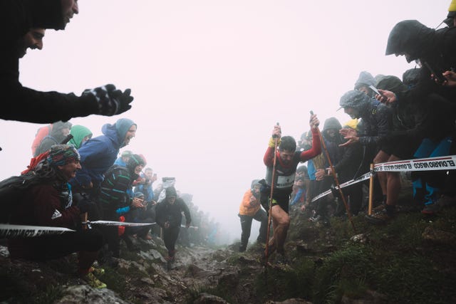 manu merillas durante la zegama aizkorri del año 2023