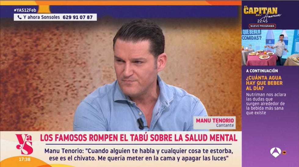 manu tenorio habla de su depresion en y ahora sonsoles