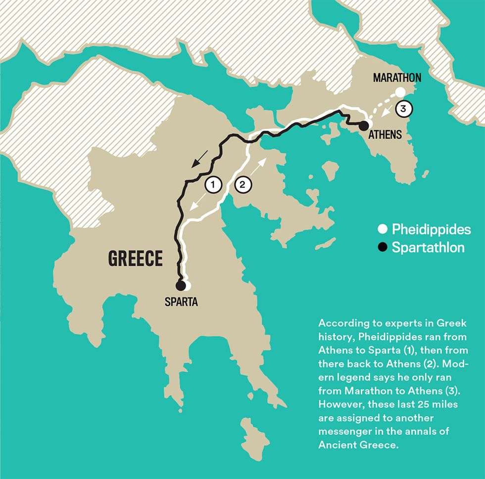 illustration map Greece