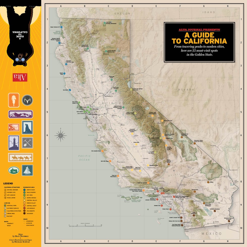 california guide map