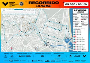 ﻿recorrido del maratón de valencia 2021