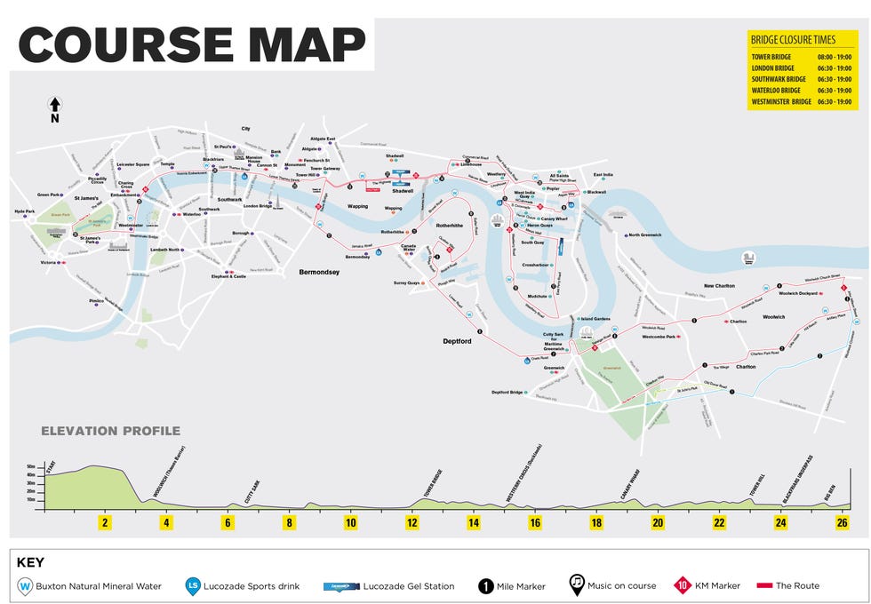 ruta, maratón, londres, 2020