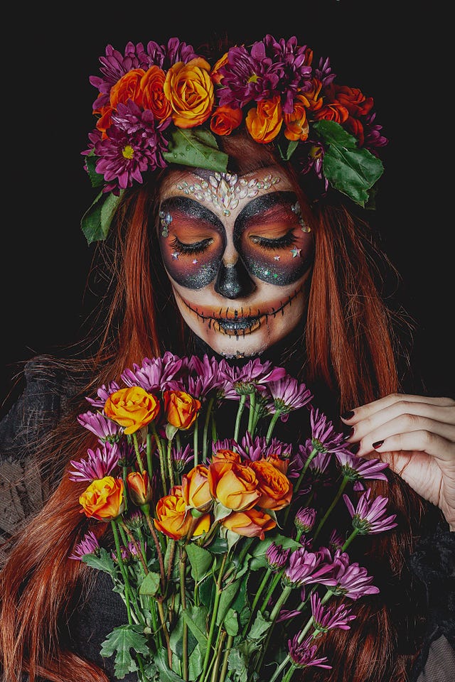 Maquillaje para Halloween de Catrina, paso a paso