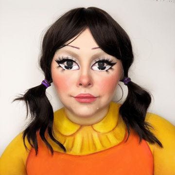 maquillaje de la serie 'el juego del calamar' para halloween