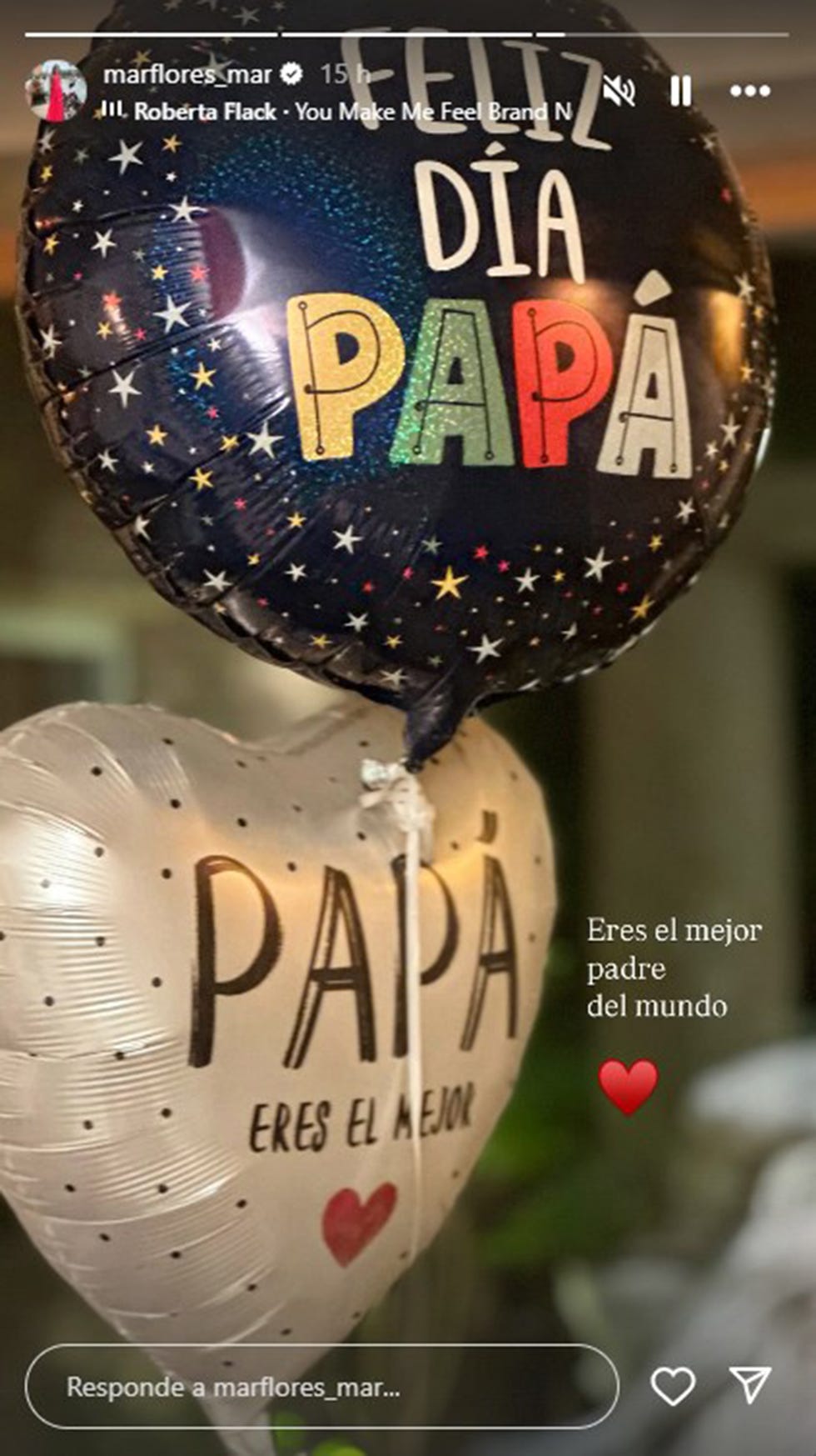 mar flores felicita el dia del padre