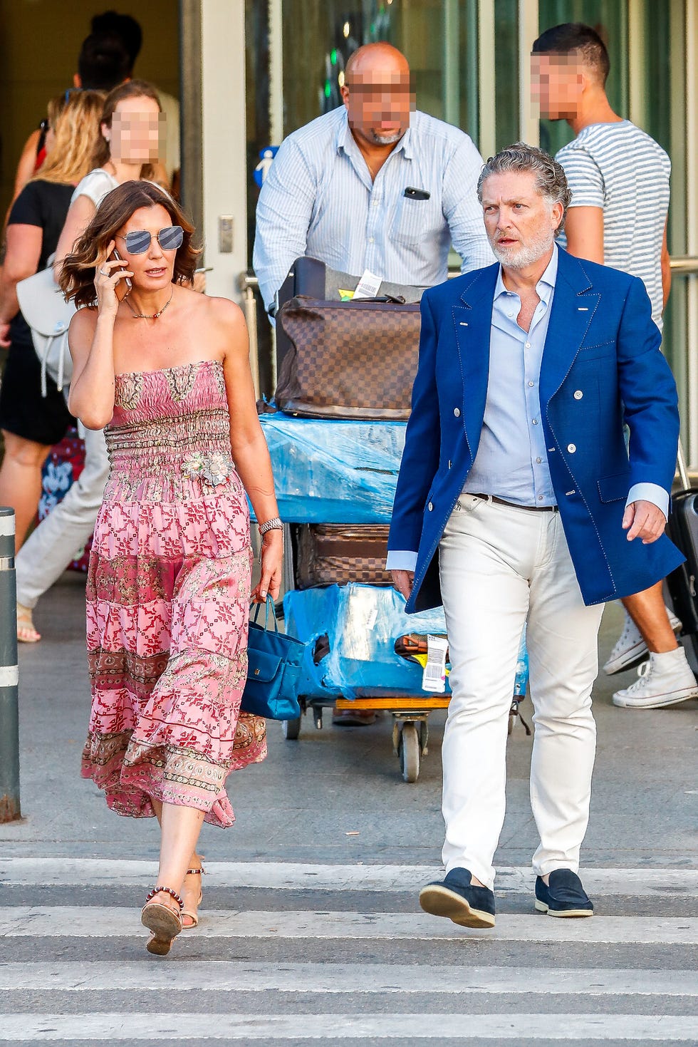 Mar Flores recoge a Elías Sacal aeropuerto Ibiza