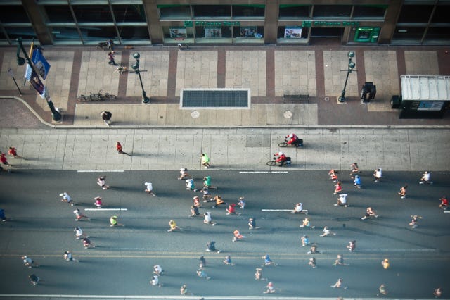 Marathon on street