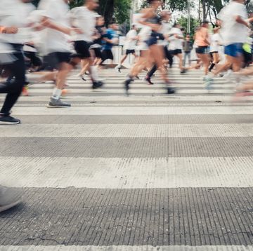 marathon runners in mexico city
